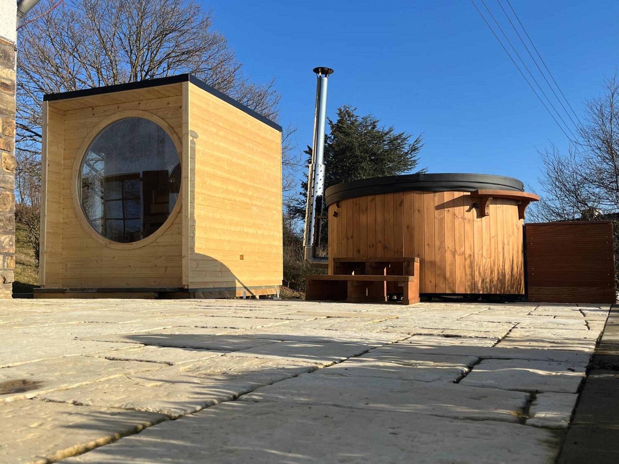 Eifel Landhaus Panoramablick Unter Der Burg Olbrueck Mit Sauna Hottub Grosser Terrasse Und Garten Ideal Fuer Familien 니데르두렌바크 외부 사진